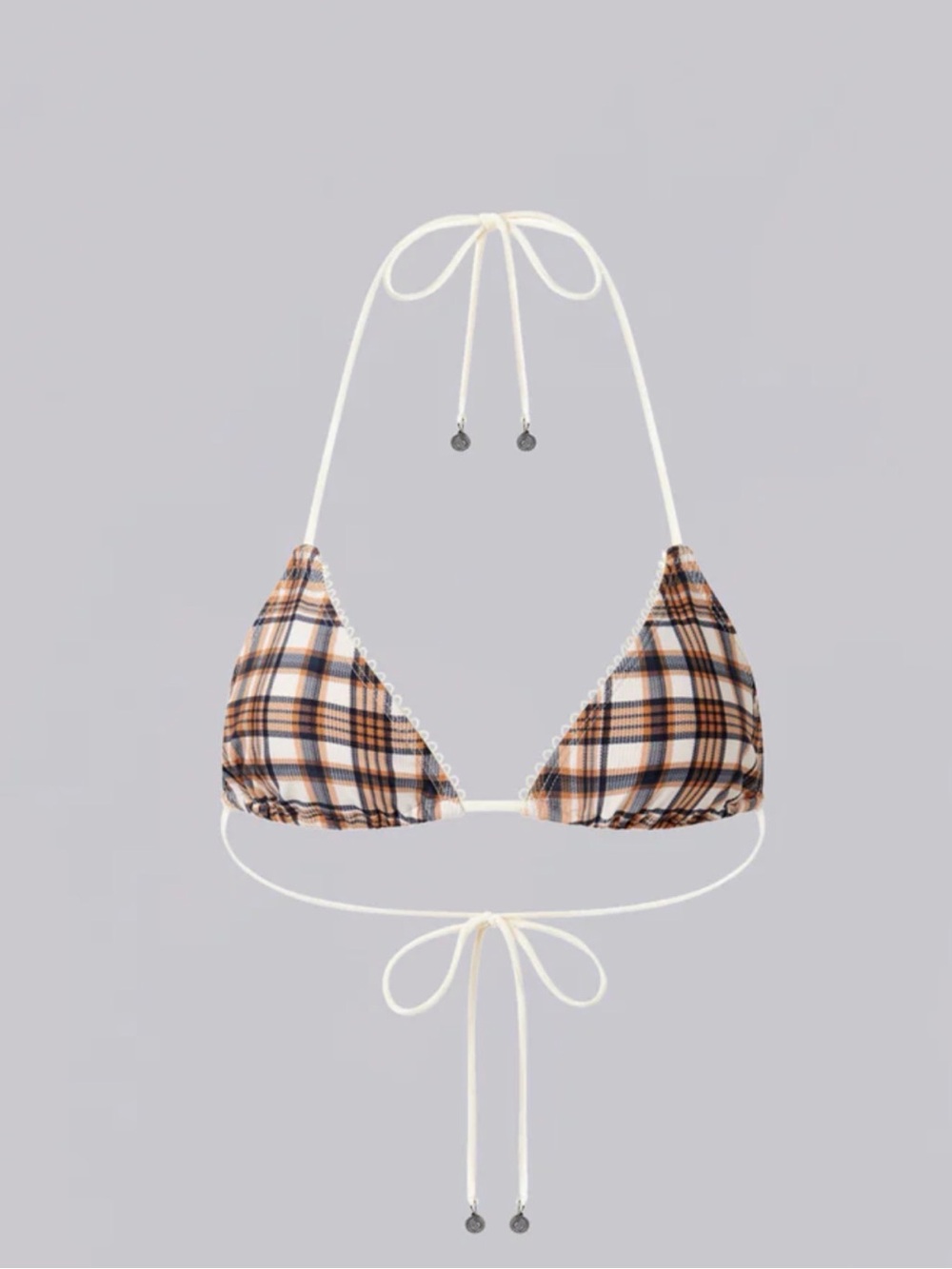 Jaded London Brown Checkered Bikini Set - Picture 2 of 3